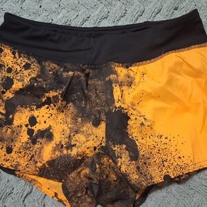 Reebok Black Performance Shorts with Red Logo